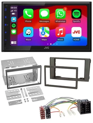 JVC Bluetooth 2DIN MP3 DAB USB Autoradio für Iveco Daily 06-14 dunkelgrau - Bild 1 von 4