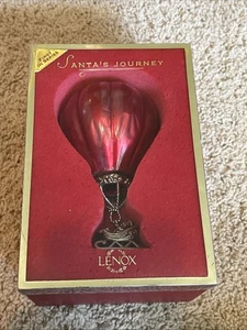 Lenox"Santa's Journey"1st in SERIES Pewter Ornament Kirk Stieff Hot Air Balloon - Picture 1 of 3