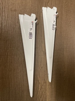 2 PK ClosetMaid 2853 ShelfTrack 12-дюймовые фиксирующие полочные кронштейны - несколько единиц - Изображение 1 из 2