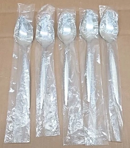 Lot of 5 Oneida Community Venetia Teapoons 6-1/4" Stainless Flatware NEW MCM - Picture 1 of 3