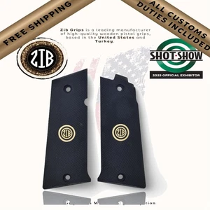 Empuñaduras Zib serie polímero empuñaduras de pistola para Llama IX, logotipo medallón de metal - Imagen 1 de 7
