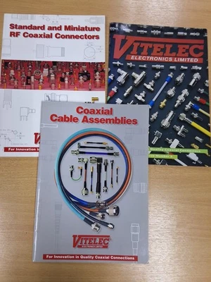 Vitelec Electronics Limited Sub minature RF coaxial con Catalogue Catalog Bundle - Image 1 of 4