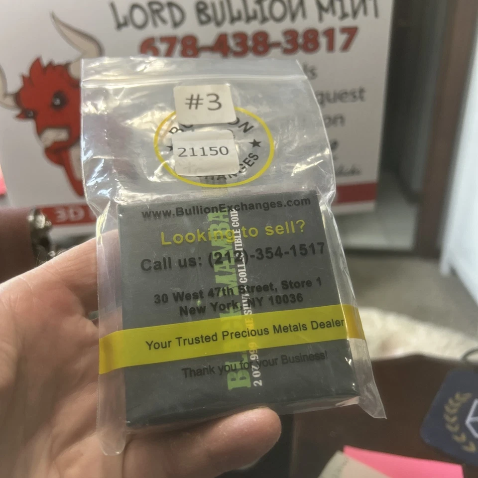 Chad "Black Mamba" 2023 ~ 2 oz plata .9999 en alto relieve, 2500 acuñado Foto 1 de 4