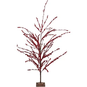 Northlight 59" Festive Artificial Red Berries  Christmas Tree - Unlit - Bild 1 von 6