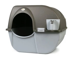 Omega Paw Nra15 Self Cleaning Litter Box Regular Size,grey - Picture 1 of 8
