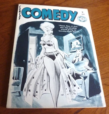 COMEDY  SEPTEMBER 1962   BILL WARD   BETTIE PAGE & OTHER MODELS   PRISTINE COPY - Image 1 of 4