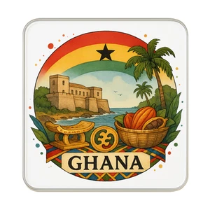 Ghana Imán Nevera | Recuerdo de Viaje Regalo Coleccionable - Imagen 1 de 5