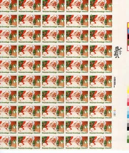 1983 20 Cent Christmas Santa Full Sheet of 50 Scott #2064, Mint NH - Bild 1 von 1