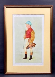 Jockey Frank Wootton Vanity Fair Print original by SPY mount and framed 1909 - Picture 1 of 4