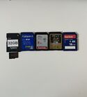 Assorted SD Memory Cards Varied Sizes 32GB/4Gb Ect X5