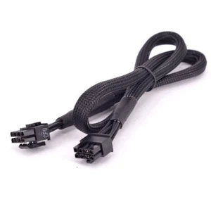 Cavo modulare nero con manicotto CPU da 8 pin (4+4) a 8 pin per Corsair RM850i RM1000i - Foto 1 di 3