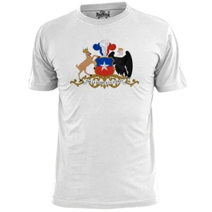 Camiseta Escudo de Armas Chile Hombre Emblema Bandera - Imagen 1 de 2
