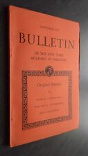 Bulletin Of The N.York Academy Of Medicine November 1950 Be