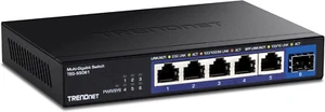 TRENDnet 6-Port Unmanaged 2.5G Switch with 10G SFP+Port, TEG-S5061, 5 x 2.5GBASE - Picture 1 of 12