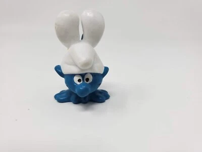 Vintage Smurf 20084 Handstand Smurf Yellow Shorts Figure PVC Toy Figurine Peyo Foto 1 de 4