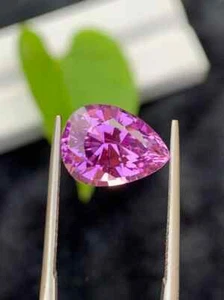 Pietra preziosa sfusa impeccabile forma pera kunzite rosa fiore 5,85 CT per gioielli - Foto 1 di 10