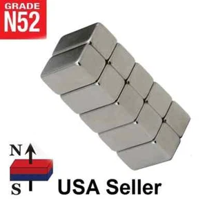 5/10/25 pcs 20x10x10mm N52 Super Strong Block Magnets Rare Earth Neodymium - Picture 1 of 5