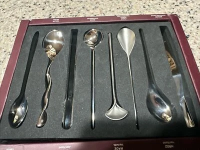 Набор из 8 различных кофейных ложек Alessi Officina MSPOONSET, серебристые  - Изображение 1 из 4