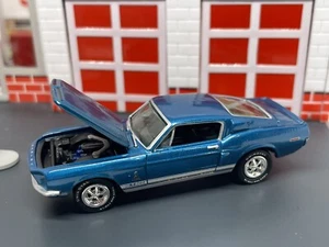 1968 68 Ford Mustang Shelby GT500 Blue Opening Hood 1/64 Limited Edition - Picture 1 of 7