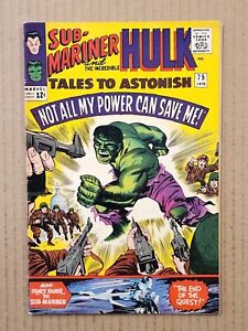 Tales To Astonish #75 Sub-Mariner Hulk Marvel 1966 VF+