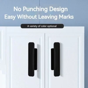 10 piezas Manijas de cajón de gabinete de ventana autoadhesivas manija de puerta corredera armario - Imagen 1 de 15