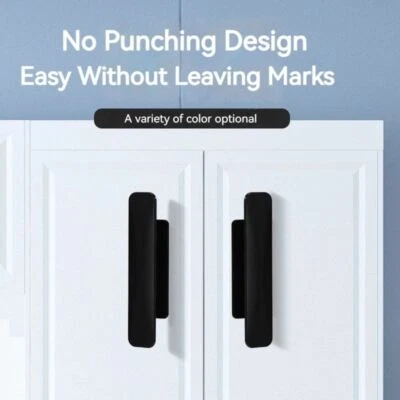 10 pcs Self-adhesive Window Cabinet Drawer Handles Sliding Door Handle  Wardrobe - Image 1 of 4