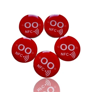 5 Stk. Magnet NXP-NTag213 on metal Sticker zum Anbringen auf metallische Oberfl. - Bild 1 von 6
