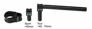 UNIVERSAL MULTICLIP TOUR ADJUSTABLE RISER CLIP-ON 39mm - Picture 1 of 6