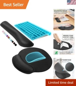 Ergonomic Mouse Pad with Wrist Rest, Comfortable Keyboard Wrist Rest, Memory ... - Picture 1 of 7