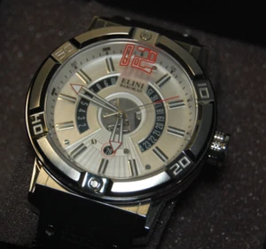 Swiss Elini Barokas 48mm Spirit Men’s Watch Silver Skeleton Dial Stainless Steel - Picture 1 of 16