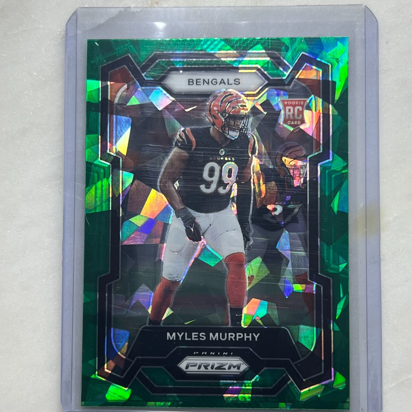 2023 Prizm #320 Myles Murphy Green Ice RC Rookei SP Cincinnati Bengals NM/M