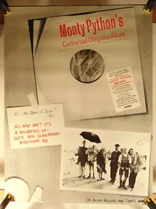 MONTY PYTHON--Contractural Obligation Album--Promo Poster - Picture 1 of 1