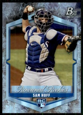 2021 Bowman Platinum Renowned Rookies Sam Huff Texas Rangers #RR-15 - Image 1 of 2