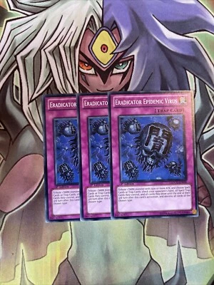 SDGU-EN034 x3 Eradicator Epidemic Virus Common Excellent Condition Yugioh - Image 1 of 2