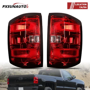 Tail Lights Brake Lamps  For 2014-2018 chevrolet Silverado 1500 2500 3500 W/bulb - Picture 1 of 7