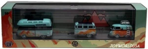 M2 Machines VW 1959 VW Double Cab Truck 1960 Delivery Van Kool Kombi & Trailer - Picture 1 of 4