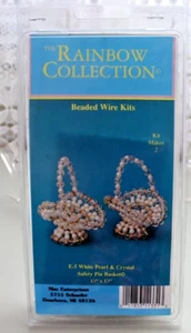 The Rainbow Collection Pearl & Crystal Beaded Safety Pin Basket Kit - Picture 1 of 6