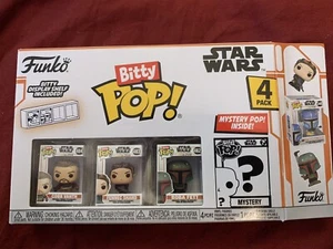 2024 Funko Bitty Pop Star Wars Mandalorian Set With Grogu 465 Cobb Vanth Boba - Picture 1 of 2