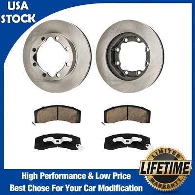Front Brake Rotors Pad for GMC K2500 Suburban 1992-1999 Dodge Ram 2500 1994-1996 - Image 1 of 4