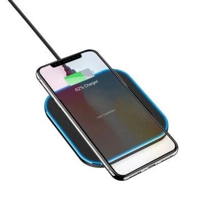15W Fast Wireless Phone Charger Charging Pad For Apple iPhone & Samsung - Image 1 of 4
