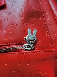 Dr. Zodiac red leather designer backpack - Picture 1 of 6