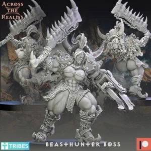 Beast Hunter Boss w/ NSFW | Across the Realms | Wargaming | Grimdark | 32mm - Picture 1 of 5