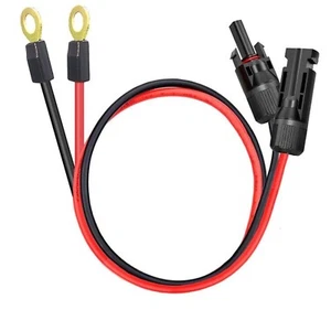 Solar to O Ring Connecter,10AWG 60cm Solar Panel Adaptor Extension Cable,Sola... - Picture 1 of 5
