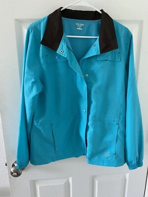 Chaqueta deportiva Oleg Cassini azul cremallera completa cortavientos OCS MUJER talla M mediana Foto 1 de 4