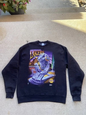 Vintage Salem Sportswear Los Angeles Lakers Superhero Crew Neck Sweatshirt - Image 1 of 4