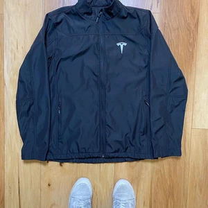 Stormtech Performance Women’S Black Tesla Logo Zip Up Jacket Size Large - Picture 1 of 4