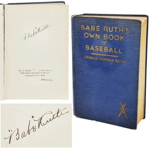 Babe Ruth Signed 'Babe Ruth's Own Book of Baseball' Book Yankees JSA #YY60760 - Picture 1 of 10