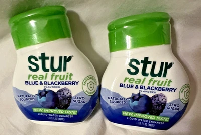 Stur Liquid Water Enhancer, Blue & Blackberry x2, Free Shipping! - Image 1 of 2