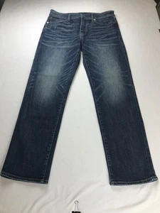 American Eagle Airflex + 5 Pocket blau Herrenjeans Größe 34 x 31 mittlere Waschung gerade - Bild 1 von 20