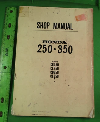 Honda CL CB 250 350 Dealer Moto Servicio Reparación Manual  140 Páginas - Imagen 1 de 4
